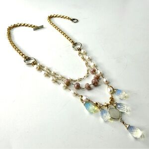 Multi Strand White Pearl Necklace, Sundance Inspired Jewelry